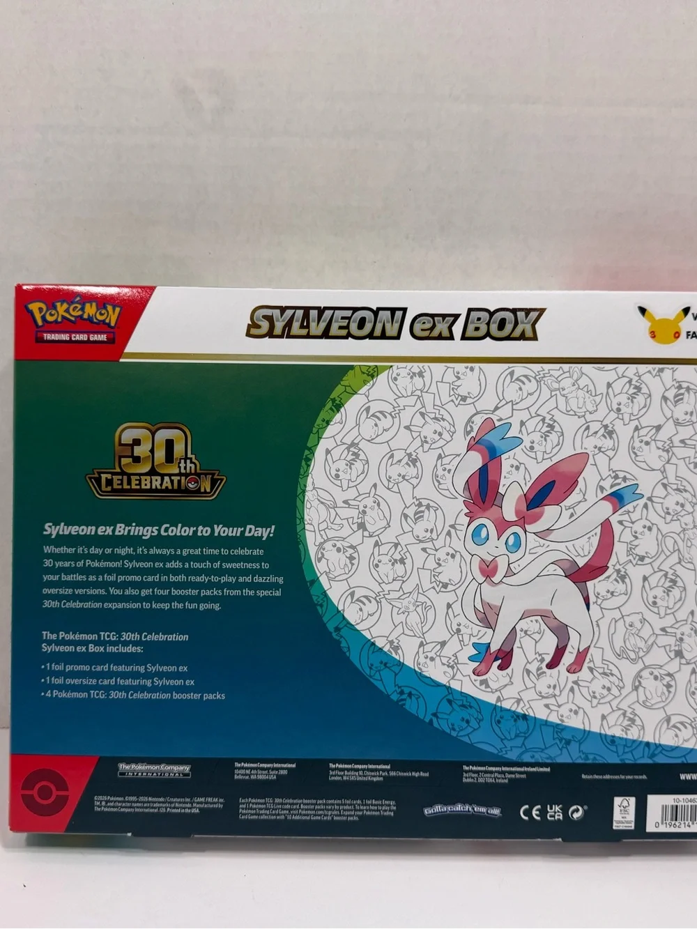 Pokemon Sylveon EX 30th Celebration Box NIB